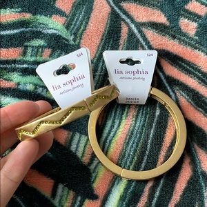 LIA SOPHIA Gold Bangles NEW